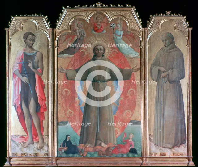 'The Ecstasy of St Francis', 1437-1444. Artist: Sassetta