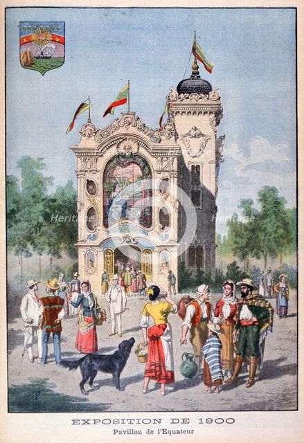 The Ecuadorian pavilion at the Universal Exhibition of 1900, Paris, 1900. Artist: Unknown