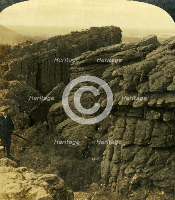 'The Edge of Wonderland, Grampians, Victoria, Australia...', 1908. Creator: George Rose.