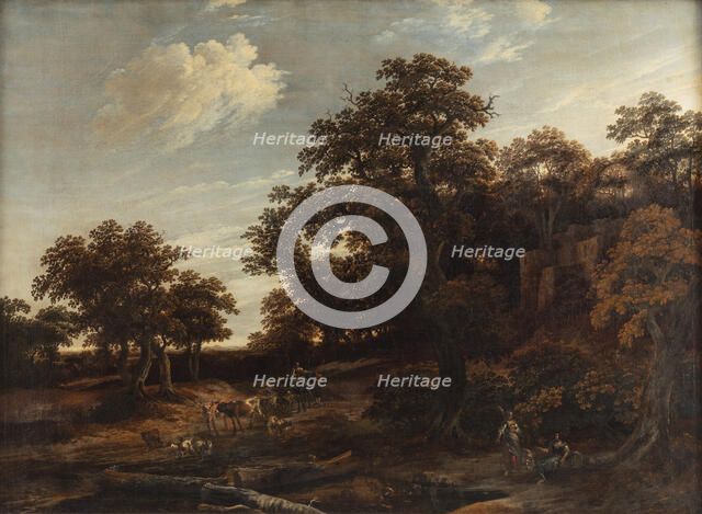 The Edge of the Oak Wood, 1666. Creator: Cornelis Gerritsz. Decker.
