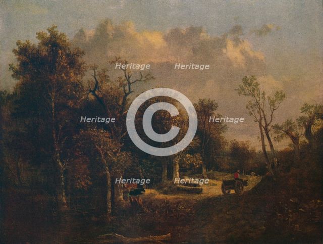 'The Edge of the Forest, with Farm Cart and Cattle', c1811. Artist: John Crome.