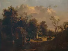The Edge of the Forest, with Farm Cart and Cattle c1811. Artist: John Crome