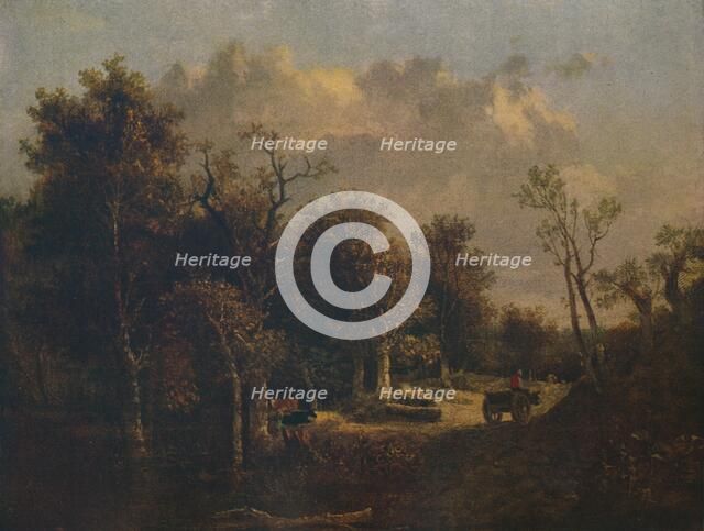 'The Edge of the Forest, with Farm Cart and Cattle', c1811. Artist: John Crome.