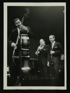 The Eddie Condon All Stars in concert, Colston Hall, Bristol, 1957. Creator: Denis Williams
