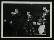 The Eddie Condon All Stars in concert, Colston Hall, Bristol, 1957. Creator: Denis Williams