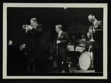 The Eddie Condon All Stars in concert, Colston Hall, Bristol, 1957. Creator: Denis Williams