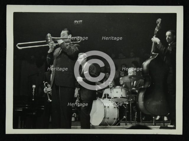 The Eddie Condon All Stars in concert, Colston Hall, Bristol, 1957. Creator: Denis Williams.