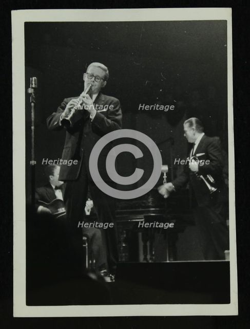 The Eddie Condon All Stars in concert, Colston Hall, Bristol, 1957. Creator: Denis Williams.