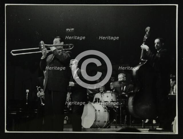 The Eddie Condon All Stars in concert, Colston Hall, Bristol, 1957. Artist: Denis Williams