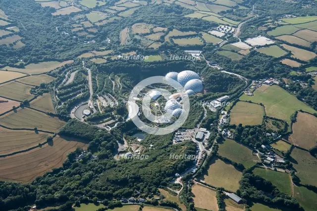 The Eden Project, in the old china clay pit at Bodelva, Cornwall, 2018. Creator: Damian Grady.