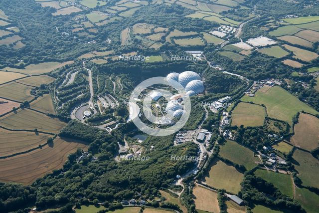 The Eden Project, in the old china clay pit at Bodelva, Cornwall, 2018. Creator: Damian Grady.