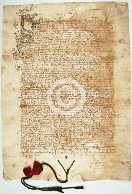 The edict of the Tsar Michail I Fyodorovich of Russia (1596-1645), 1625.