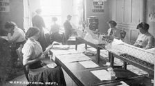 The editorial department, Clement's Inn, The Strand, September 1911. Creator: Unknown
