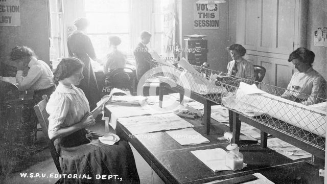 The editorial department, Clement's Inn, The Strand, September 1911. Creator: Unknown.