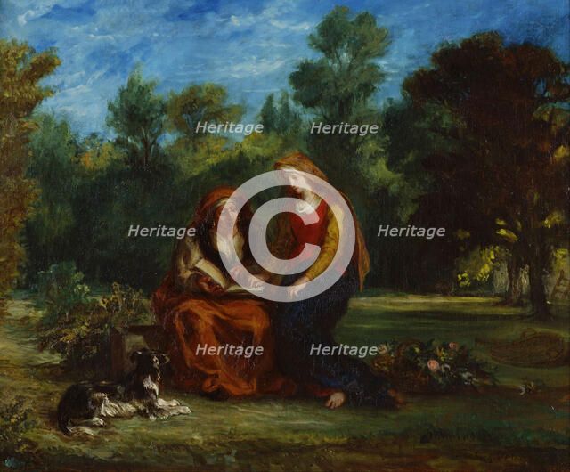 The Education of the Virgin, 1852. Artist: Delacroix, Eugène (1798-1863)