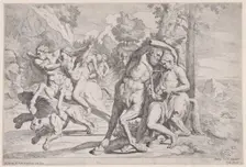 The education of Achilles, 1650-55. Creator: Giovanni Cesare Testa