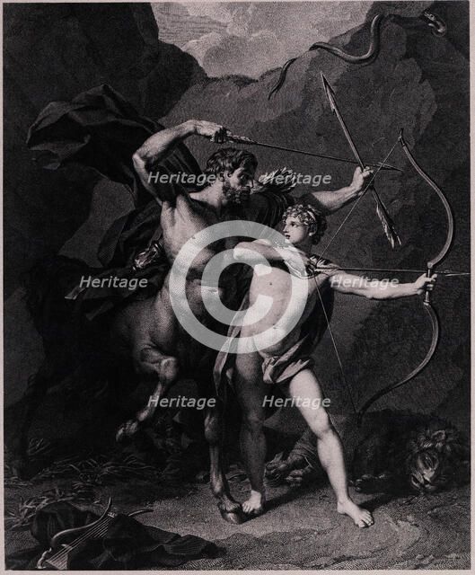 The Education of Achilles, 1794. Artist: Bervic, Charles Clément (1756-1822)