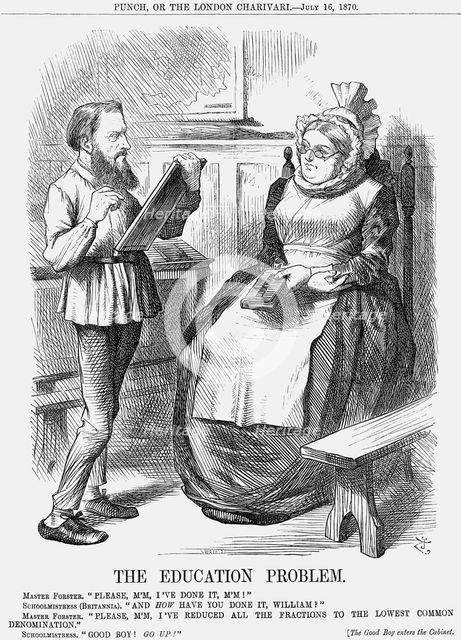'The Education Problem', 1870. Creator: Joseph Swain.