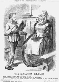 The Education Problem 1870. Artist: Joseph Swain