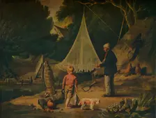 The Eel Catcher 1812. Artist: Edmund Bristow