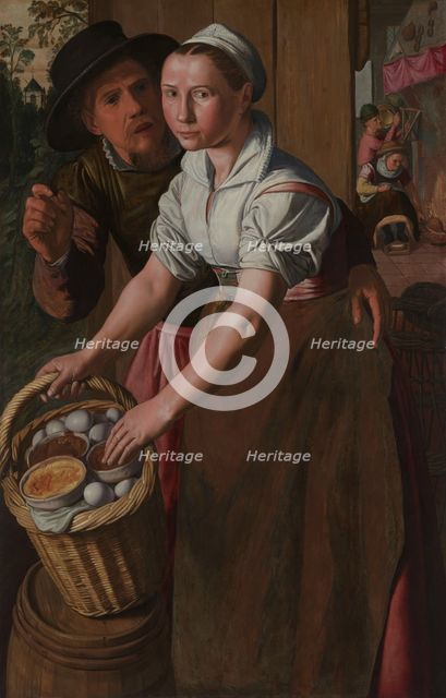 The Egg Girl. Creator: Aertsen, Pieter (1508-1575).