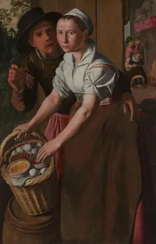 The Egg Girl. Creator: Aertsen, Pieter (1508-1575)