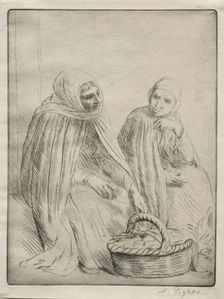 The Egg Merchants (1st Plate). Creator: Alphonse Legros (French, 1837-1911)