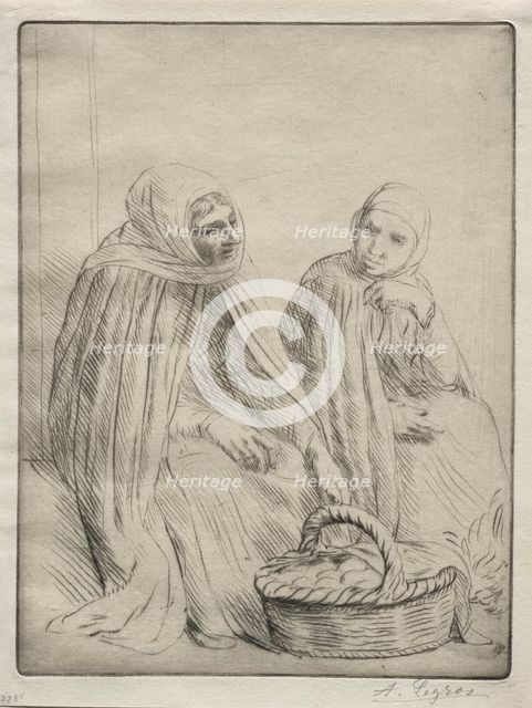The Egg Merchants (1st Plate). Creator: Alphonse Legros (French, 1837-1911).