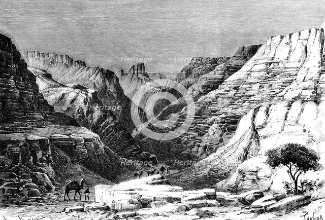 The Egueri Gorge, North Africa, 1895. Artist: Unknown