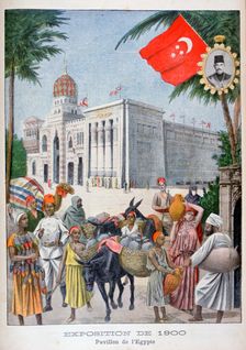 The Egyptian pavilion at the Universal Exhibition of 1900, Paris, 1900