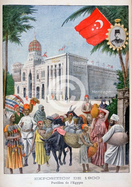 The Egyptian pavilion at the Universal Exhibition of 1900, Paris, 1900. Artist: Unknown
