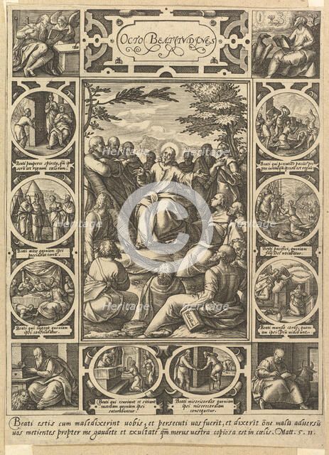 The Eight Beatitudes, ca. 1578. Creator: Hendrik Goltzius.