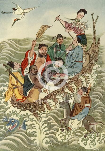 'The Eight Immortals Crossing the Sea', 1922. Creator: Unknown.