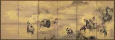 The Eight Immortals of the Wine Cup, later 1700s. Creator: Soga Shohaku (Japanese, 1730-1781)