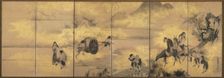The Eight Immortals of the Wine Cup, later 1700s. Creator: Soga Shohaku (Japanese, 1730-1781)