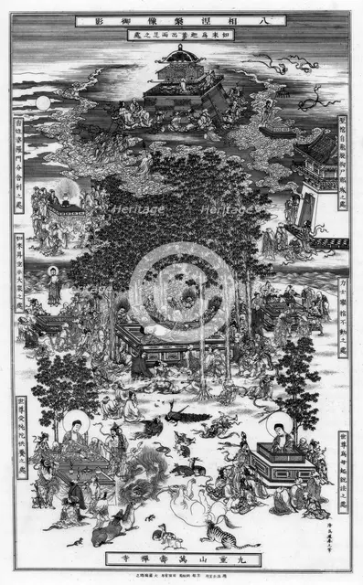 'The Eight Incidents of the Nirvana of Sakyamuni', 18th century, (1886). Artist: Unknown