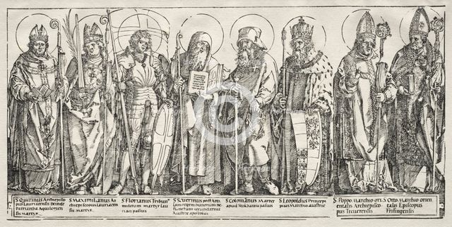 The Eight Saints of Austria, c. 1515. Creator: Albrecht Dürer (German, 1471-1528).