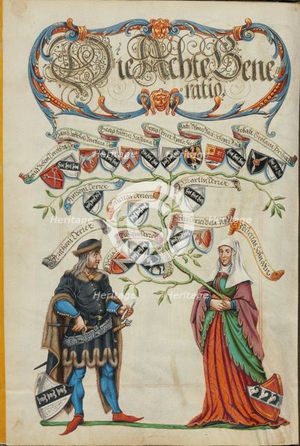 The Eighth Generation, Anthony Derrer, about 1626-1711. Creator: Unknown.