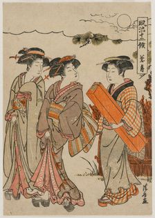 The Eighth Month (from the series Fashionable Presentations of the Twelve Months), 1779. Creator: Torii Kiyonaga (Japanese, 1752-1815)