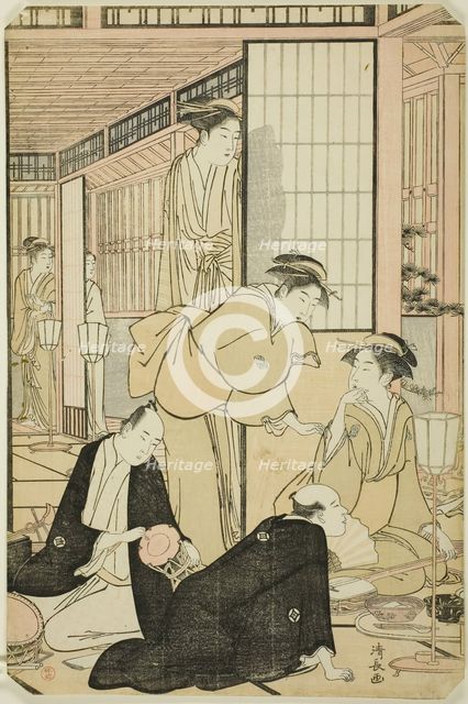The Eighth Month, from the series "Twelve Months in the South (Minami juni ko)", c. 1784. Creator: Torii Kiyonaga.