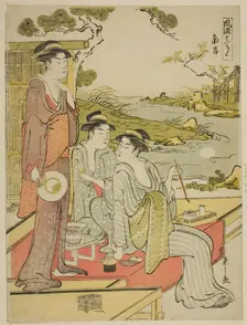 The Eighth Month (Nanryo), from the series a Calendar of Elegance (Furyu junikagetsu), c. 1788. Creator: Hosoda Eishi