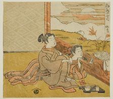 The Eighth Month (Sogetsu), from the series "Fashionable Twelve Months (Furyu.., c. 1770/72. Creator: Isoda Koryusai