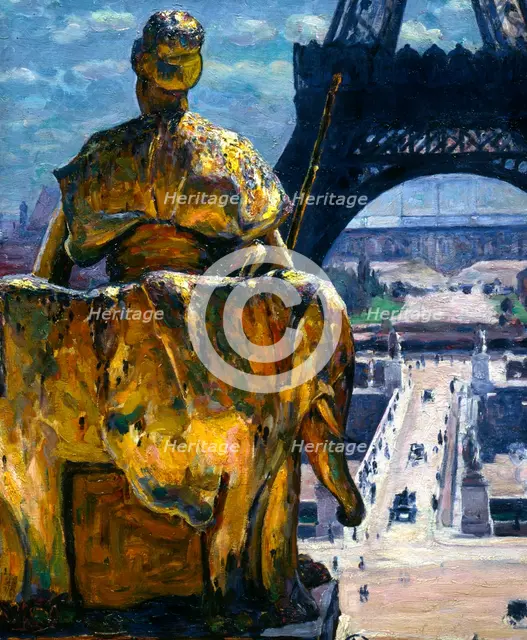 'The Eiffel Tower', 1900. Artist: Louis Welden Hawkins