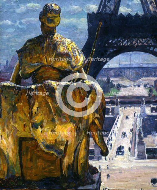 'The Eiffel Tower', 1900. Artist: Louis Welden Hawkins