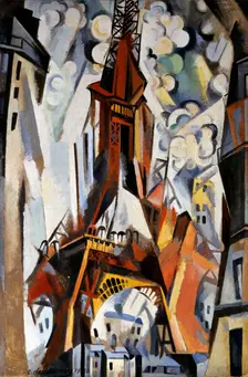 The Eiffel Tower 1910-1911. Artist: Robert Delaunay