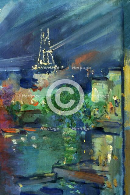 The Eiffel Tower at Night, 1924.