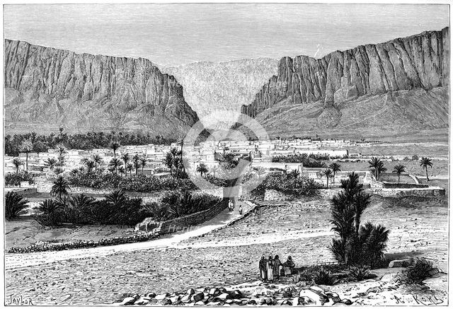 The El-Kantara Gorge, Tunisia, 1895.Artist: Armand Kohl