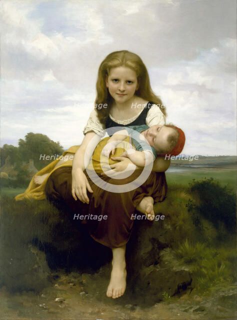 The Elder Sister (La Soeur aînée), 1869. Artist: Bouguereau, William-Adolphe (1825-1905)