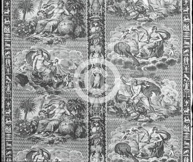 The Elements (Furnishing Fabric), Munster, c. 1810. Creator: Hartmann et Fils.