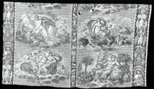 The Elements (Furnishing Fabric), Nantes, 1810/20. Creator: Hartmann et Fils
